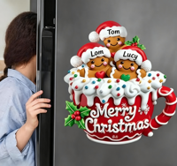 2025 personnalisé logo personnalisé nom promotionnel Uv Dtf fenêtre décalcomanie réfrigérateur décorations autocollants de noël