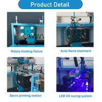 Impresora de Serigrafía UV LED de Alta Eficiencia para Cajas de Plástico de 2 Colores, para Cajas de Cerveza y Contenedores