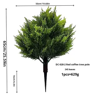 Planta Artificial Destacável para Exterior, Árvore de Folhas de Cipreste Simulada, Adequada para Decoração de Exteriores, Interiores e Jardins - Product Image 6