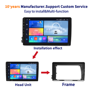 Meihuaユニバーサル9インチ車のAndroid DVDプレーヤーフレーム自動ラジオパネル<span class=keywords><strong>SSANG</strong></span> <span class=keywords><strong>YONG</strong></span> ACTYON、<span class=keywords><strong>KYRON</strong></span> LHD 2005-2011用 - Product Image 3