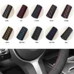 Protector antideslizante para <span class=keywords><strong>volante</strong></span> de coche de gamuza negra para <span class=keywords><strong>Renault</strong></span> <span class=keywords><strong>Clio</strong></span> 2 2001 2002 2003 2004 2005 Dacia Sandero 2008 2009 2010 2011 2012 - Product Image 5