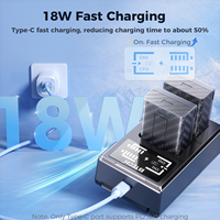 Kit de chargeur de batterie pour appareil photo CE ROHS FCC EN-EL25 1350mAH 7.4V pour Nikon Z50II Z30 Z50 ZFC SLR, haute capacité, universel