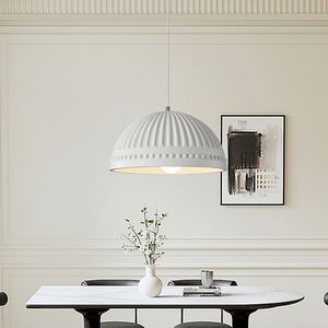 Lustre de style français original de couleur crème, luminaire artistique unique et créatif pour lustres et lampes suspendues - Product Image 1
