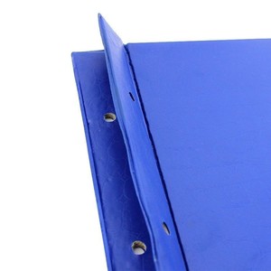 Cubierta de cuero Lixin A4 para cuaderno, color azul, con relieve, para cuaderno de hojas sueltas - Product Image 2