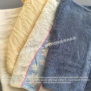 Chiffons en coton 100% haute densité, colorés, à absorption remarquable pour le nettoyage des équipements industriels - Product Image 4