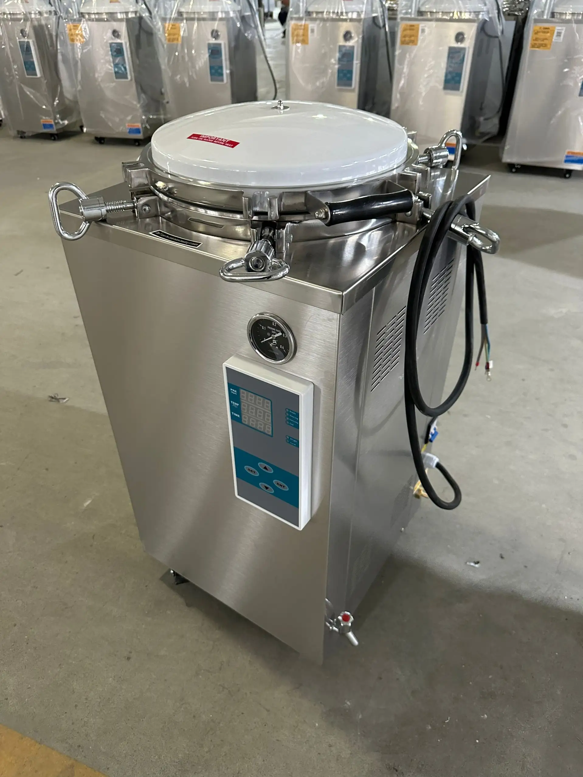 Macchina sterilizzatrice per sacchetti di substrato di funghi Autoclave 150L