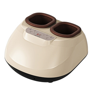 Masseur électrique pour les pieds Le Chen, couleur or champagne, semi-fermé, avec massage par airbag, fonction de chauffage pour les pieds et les jambes - Product Image 3