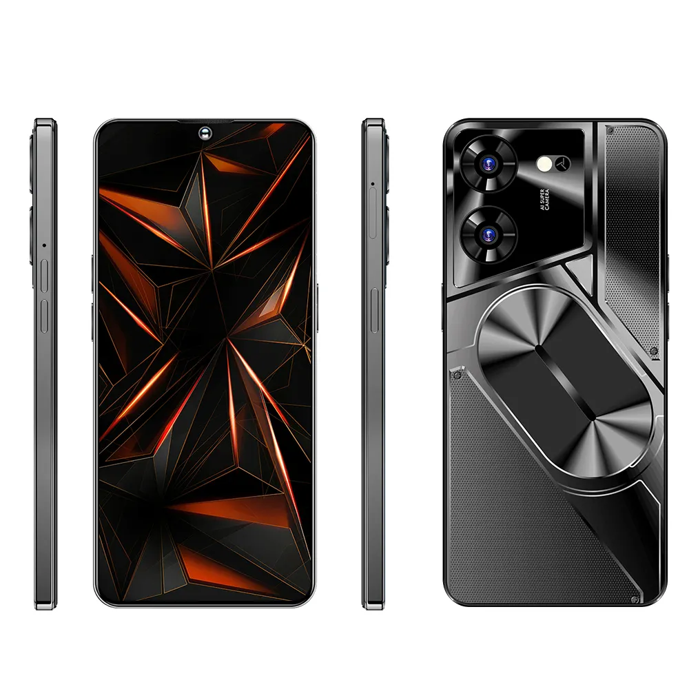 Smartphones 2023 Povo 5 Pro 5G Smartphone Mecha Stijl Lage Prijs Mobiele Telefoon 16Gb + 1Tb Smartphones