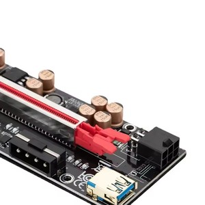PCI-E Riser Card 009S 1X ด่วน PCI ขยาย16X 60ซม. สาย USB3.0 <span class=keywords><strong>VER009S</strong></span> 15pin SATA เพื่อ6Pin พลังงานสำหรับกราฟิกการ์ด - Product Image 4