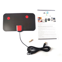 Antena TV Digital HD 4K Multiband 4-Band 28Dbi 1.5 VSWR Directional Jangkauan Luas Perekat Tempel Nirkabel Konektor F