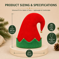Chapeaux de Noël fantaisie OEM, casquettes personnalisées sur mesure, fournisseur de casquettes de fête pour commandes en gros, destiné aux propriétaires de marques et aux grossistes importateurs