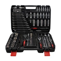 Jeu de clés à douilles OEM 216 pièces en acier au carbone, 1/4, 3/8, 1/2 pouce, avec cliquet pour la réparation automobile en atelier