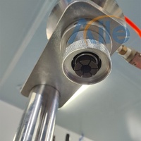 Machine de démontage de valve d'aérosol semi-automatique pneumatique avec commande PLC pour bouteilles et applications chimiques