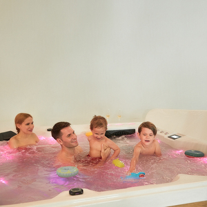 6 persona 80-Jet acrílico Premium tumbona Spa <span class=keywords><strong>jacuzzi</strong></span> <span class=keywords><strong>con</strong></span> retroiluminación LED cascada - Product Image 4