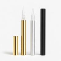 Stylo rechargeable de 3 ml avec corps en PP UV et embout applicateur en silicone, têtes remplaçables pour l'emballage de liquides cosmétiques