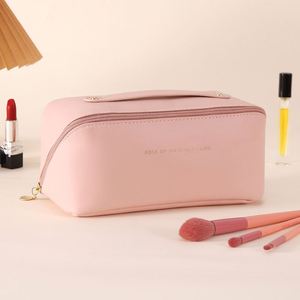 Customize <b>Waterproof</b> Makeup <b>Bag</b> <b>Toiletry</b> <b>Bags</b> Portable Pu Leather Cosmetic <b>Bag</b> for Makeup - Product Image 5