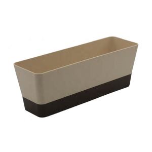 12 pulgadas <span class=keywords><strong>30</strong></span>,5 <span class=keywords><strong>cm</strong></span> marfil Rectangular plástico ABS suculento Cactus bonsái <span class=keywords><strong>maceta</strong></span> con platillos - Product Image 5