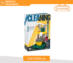 Jouets pour enfants <span class=keywords><strong>balai</strong></span> vadrouille maison outils de nettoyage ensemble enfants semblant jouer avec <span class=keywords><strong>chariot</strong></span> de nettoyage - Product Image 6