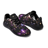 Chaussures de sport en gros d'usine, baskets personnalisées imprimées Starlight, chaussures de marche décontractées légères pour femmes