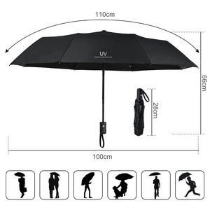 <span class=keywords><strong>Parapluie</strong></span> automatique pliable <span class=keywords><strong>résistant</strong></span> <span class=keywords><strong>au</strong></span> <span class=keywords><strong>vent</strong></span> de qualité supérieure avec logo personnalisé, double nervures, ouverture et fermeture automatiques - Product Image 6