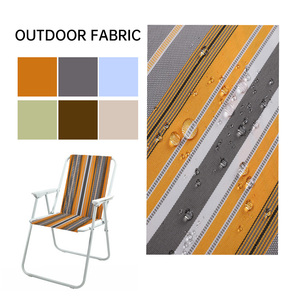 Sọc tráng với không thấm nước PU chống tĩnh điện và nếp nhăn <span class=keywords><strong>Windproof</strong></span> Acrylic mái hiên vải cho ghế bãi biển - Product Image 1