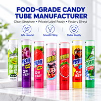 Tubes d'emballage alimentaire en aluminium et plastique haute barrière sans BPA 150 ml avec bouchon à vis, contenants personnalisés imprimés UV pour confitures et bonbons