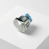 Interrupteur à bouton-poussoir verrouillable anti-vandalisme en acier inoxydable CMP 25 mm SPST/DPDT, étanche IP65, 250 V AC/DC 5 A