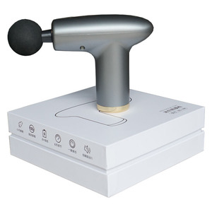 Mini pistolet de massage électrique portable, gris argenté, 12 niveaux de vitesse, moteur sans balais, rechargeable par USB, pour la relaxation des muscles, du cou et de la tête - Product Image 4