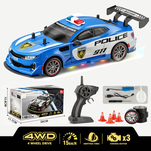 Nouvelle voiture télécommandée RC 2.4G 1/18 4WD 4X4 pour enfants, modèle <span class=keywords><strong>police</strong></span>, avec effets lumineux et de pulvérisation - Product Image 3