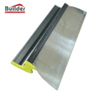 Couteau de mastic de plâtrage de mur vert de truelle de lame d'écrémage d'acier inoxydable de catégorie industrielle professionnelle pour le lissage de finition