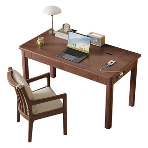 <span class=keywords><strong>Escritorio</strong></span> Nórdico Moderno y Sencillo de Madera Maciza para Oficina en Casa, Dormitorio, Computadora y Estudio, Origen China - Product Image 5