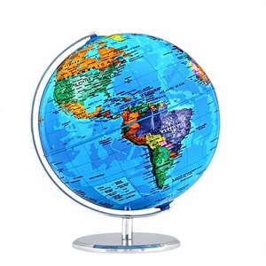 Globo Terrestre Illuminato AR ad Alta Definizione in Lingua Inglese per Ufficio <span class=keywords><strong>e</strong></span> Casa, Decorazione in ABS, Misure 20/26/30 cm - Product Image 1