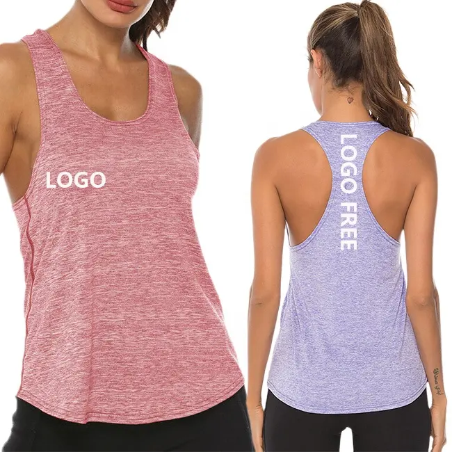 Kadın spor Yoga bluzu kolsuz spor salonu yarışçı geri koşu atleti koşu 5 renkler kadın egzersiz kıyafeti Yoga Tank Top
