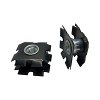 Insert carré à sertir en acier à ressort 65Mn M6x1.0 pour tube de 11,5 mm à 58,8 mm, pour cadres de meubles