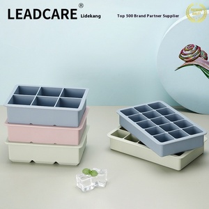 แม่พิมพ์น้ำแข็งซิลิโคนพร้อมฝาปิดแบบง่ายต่อการถอดกล่องน้ำแข็งแช่แข็งและไอศครีมในครัวเรือนสำหรับการจัดเก็บ - Product Image 5