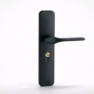 Cerradura Silenciosa para Manija de Puerta con Diseño Ambidiestro, Fácil Instalación, Ajuste Universal, Panel Engrosado, Pomo de Puerta Negro - Product Image 3
