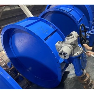 วาล์วผีเสื้อ D343H-2.5C DN2400 โลหะ ซีลแข็ง แบบหน้าแปลน ควบคุมด้วยมือ/ไฟฟ้า สำหรับน้ำอุณหภูมิปกติ - Product Image 3