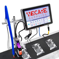Imprimante jet d'encre en ligne WECARE pour l'impression d'étiquettes de bouteilles, machine d'impression en ligne, machine d'impression de cartes de marquage
