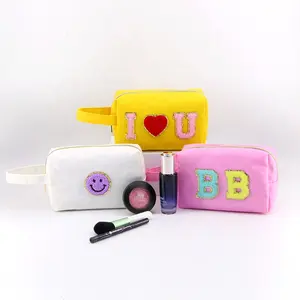 STARSKY Trendy Stylish Letter Korean Kids Cute Cosmetic Bag Travel Storage Pouch Makeup Bag