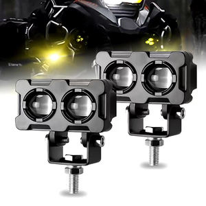 LKT Phare à LED jaune et blanc à double faisceau pour <span class=keywords><strong>moto</strong></span> Super Bright Auxiliary Front Light Spotlight Supplémentaire Spot Fog Lamp - Product Image 1
