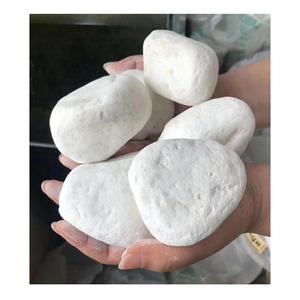 <span class=keywords><strong>Piedra</strong></span> <span class=keywords><strong>de</strong></span> Guijarro <span class=keywords><strong>de</strong></span> Mármol Redonda <span class=keywords><strong>Blanca</strong></span> Natural Decorativa para Jardinería - Product Image 3