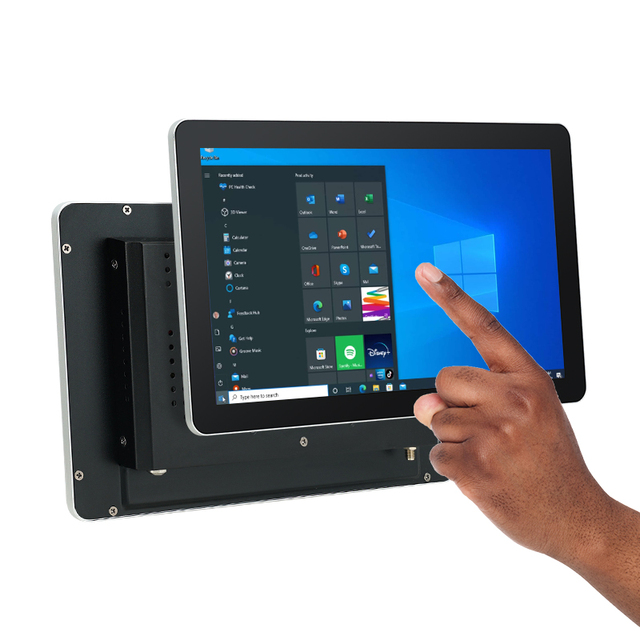 TouchWo High Durability Capacitive Touch Panel LCD Monitor Serial Aluminum Alloy Frame for Medical/Industrial Use-Factory Direct