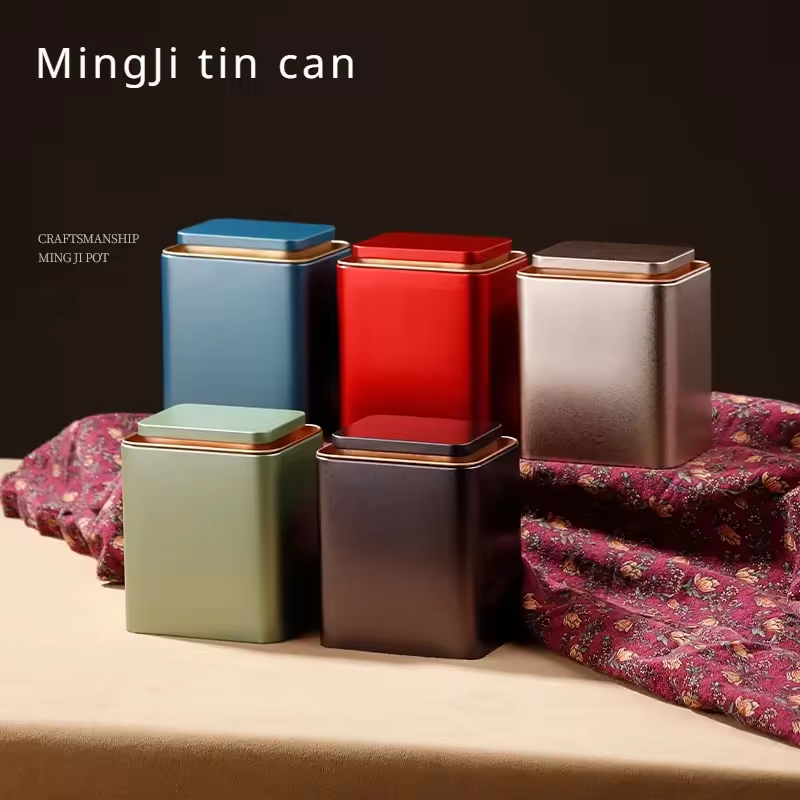 metal containers tin box for tea coffee packing
