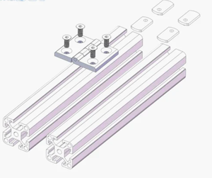 定制MSR 4040K标准铰链铝铰链数控铰链银白色挤压铝型材 #3178 - Product Image 4