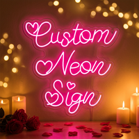 Enseignes au néon personnalisées, enseignes LED personnalisées pour la décoration murale, enseignes au néon avec grand texte pour les magasins et les entreprises