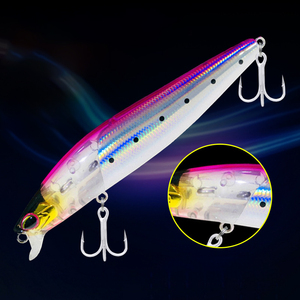 Tuzlu Su Kıyı Balıkçılığı Yapay Minnow Wobbler Balık Yemleri Sert Yem 100mm 14g Yüzen Minnow Yemi Levrek İçin - Product Image 3
