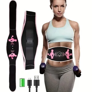 Smart EMS Wireless Abs Muscle Stimulator Abdominal Training Belts Electric Weight Loss Fitness Body Slimming Massager Unisex