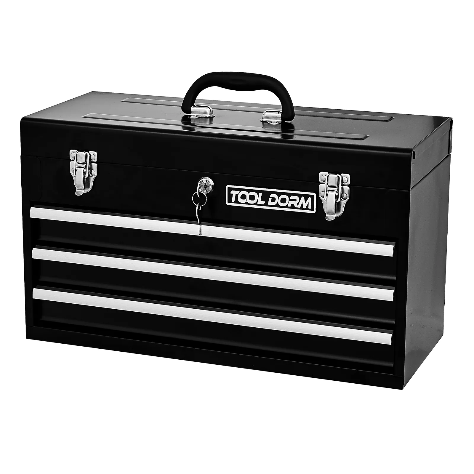 Caixa de ferramentas de aço SPCC 3 gavetas Caixa de ferramentas portátil de metal para oficina personalizada com gavetas para ferramentas de armazenamento