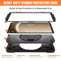 Pour Samsung Tab A9 Plus Accessoire 360 Degrés Rotation En Plastique Dur Antichoc Étui De Protection Pour Tablette avec Bandoulière