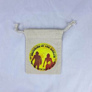 Reusable Small Drawstring Bag 100% Organic Cotton Drawstring Bag Eco-friendly Dust Pouch Bag - Product Image 1